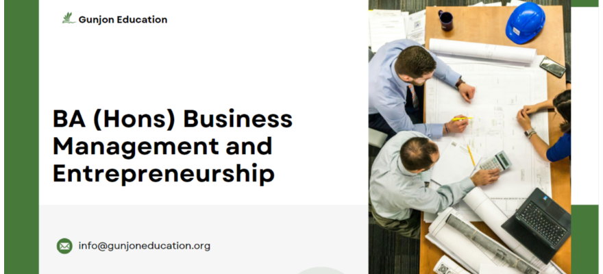 BA (Hons) Business Management and Entrepreneurship